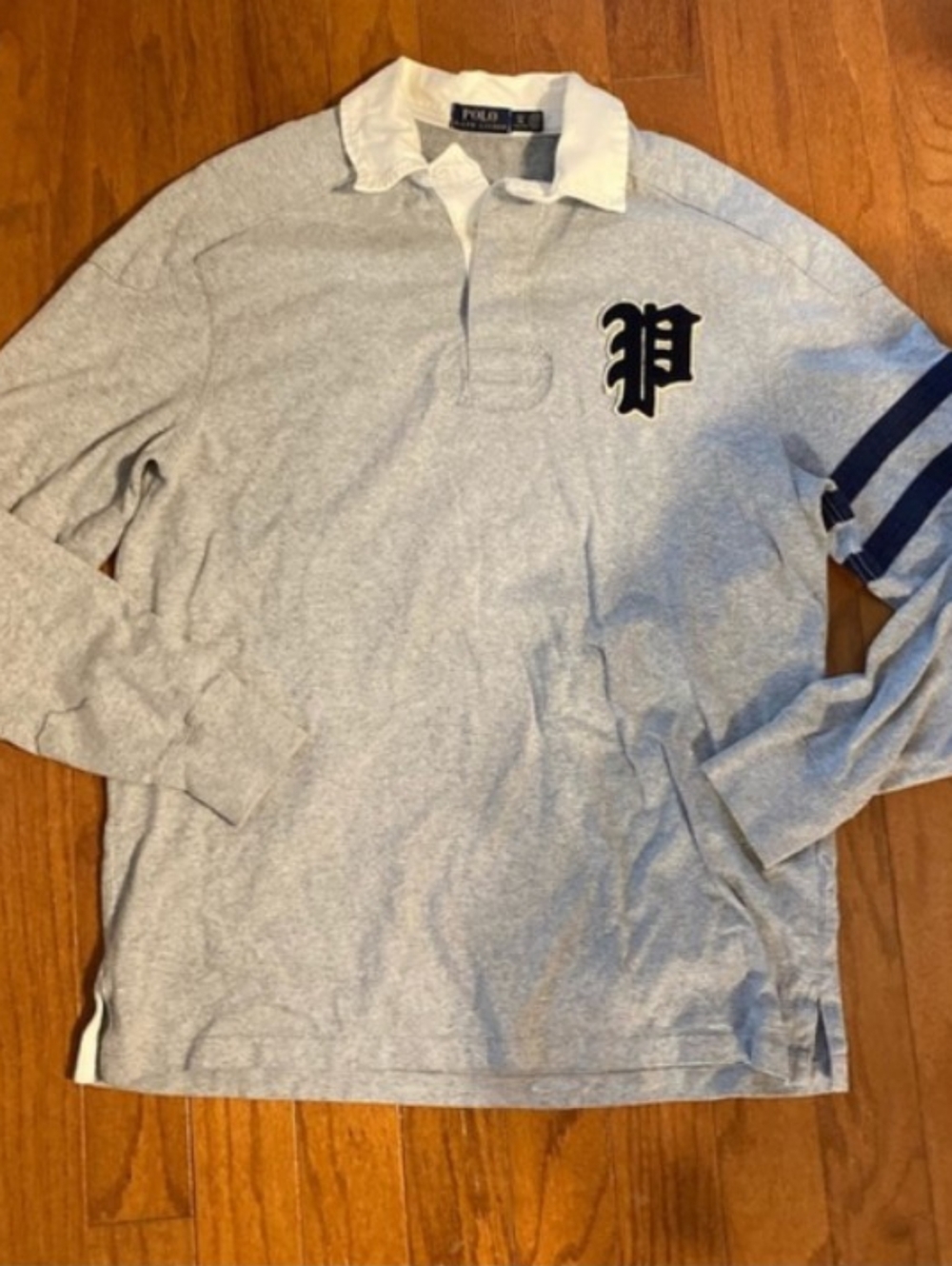 Vintage Gothic P Rugby Polo Ralph Lauren Size 4xlt Hard To Find Size - Picture 2 of 9